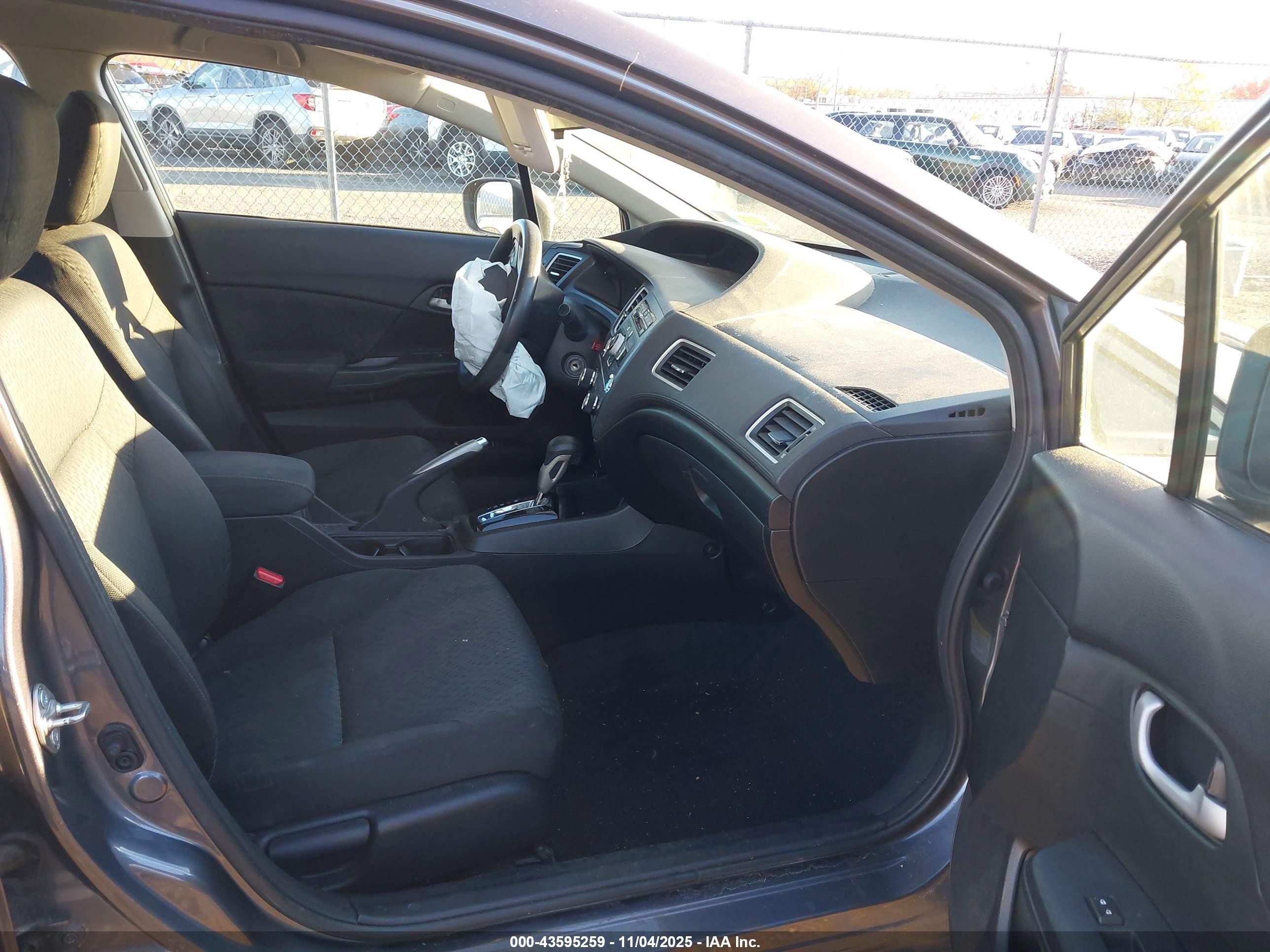 2014 Honda Civic Lx Gray vin: 2HGFB2F54EH550728