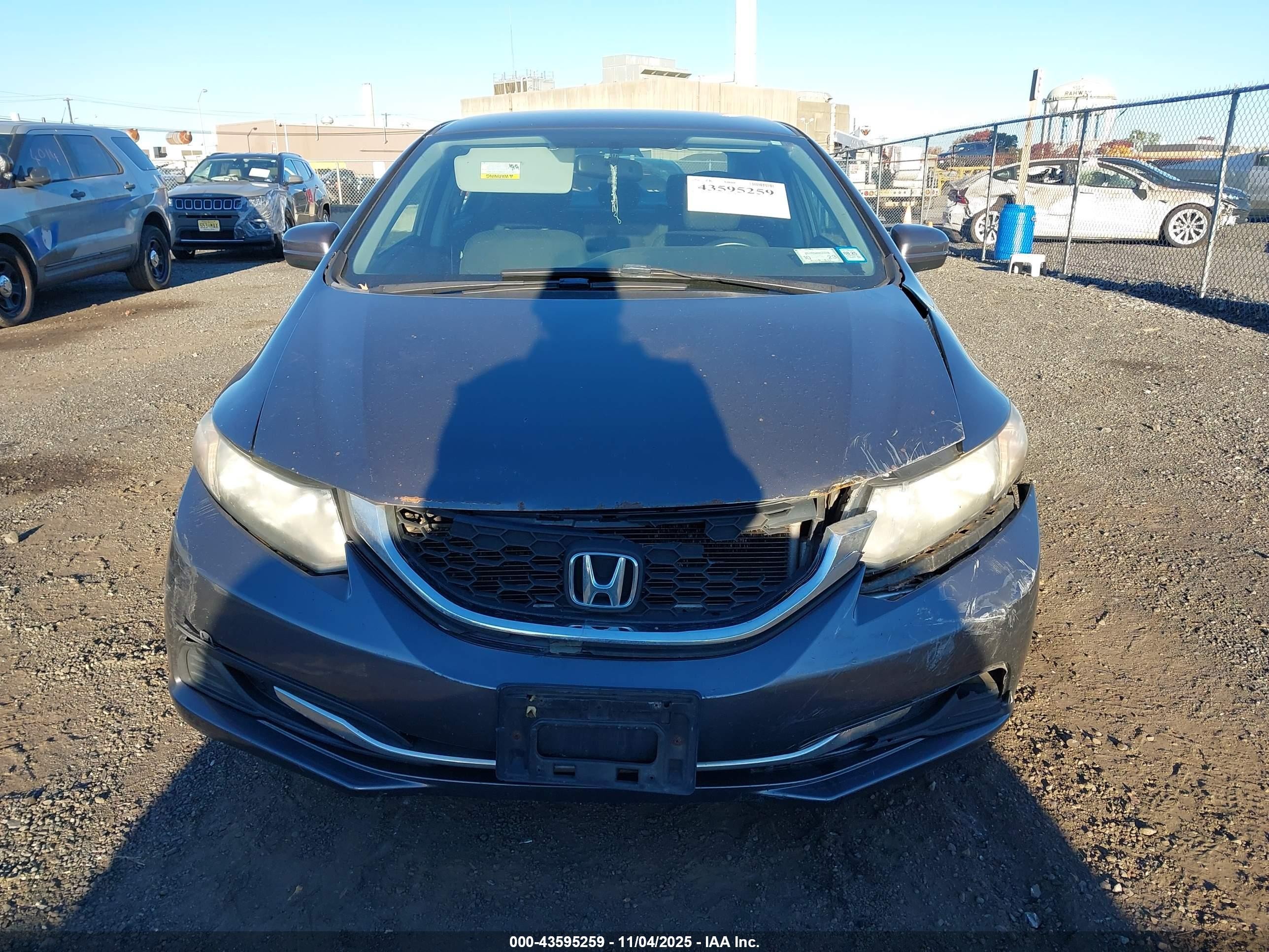 2014 Honda Civic Lx Gray vin: 2HGFB2F54EH550728