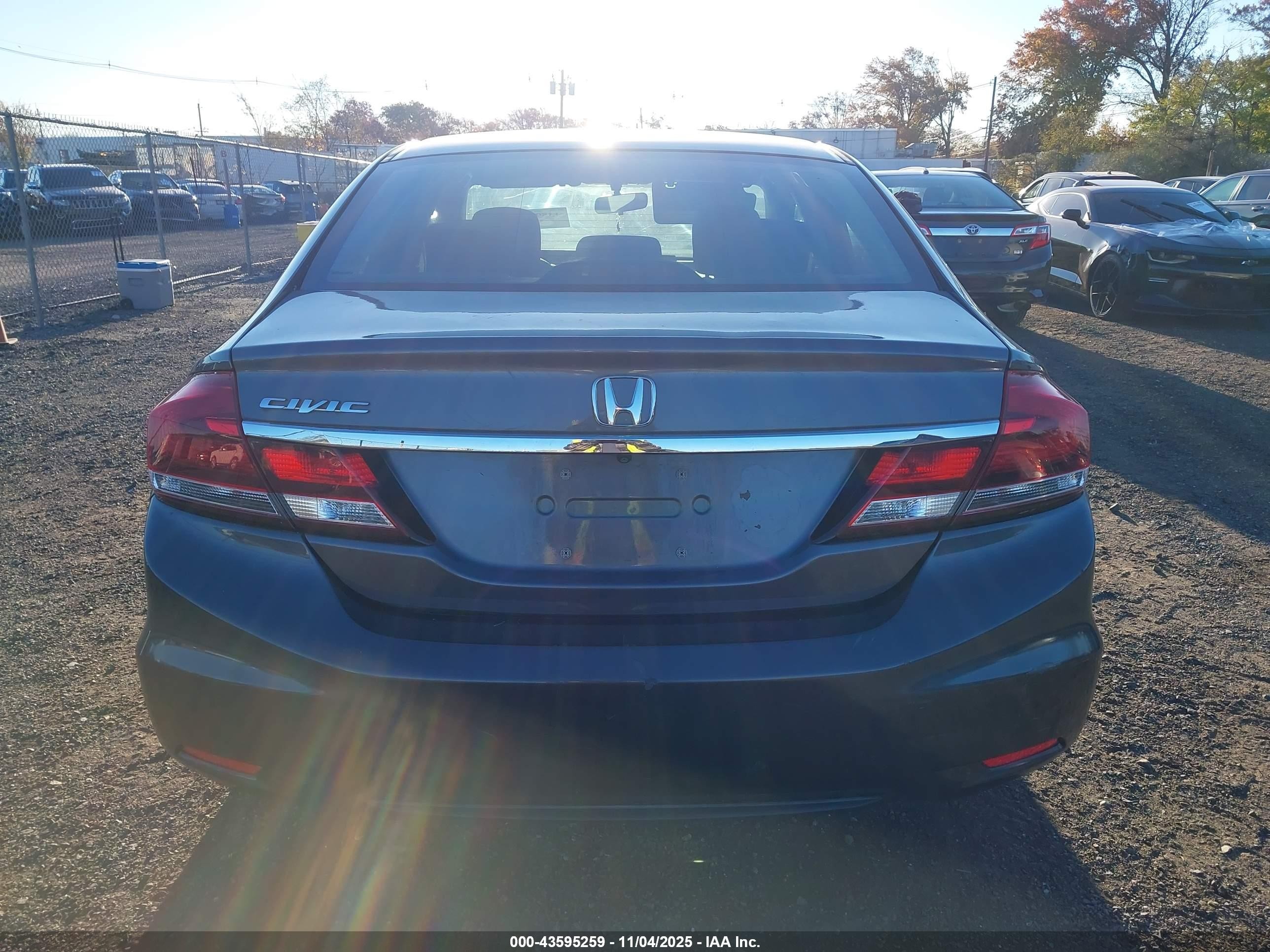 2014 Honda Civic Lx Gray vin: 2HGFB2F54EH550728