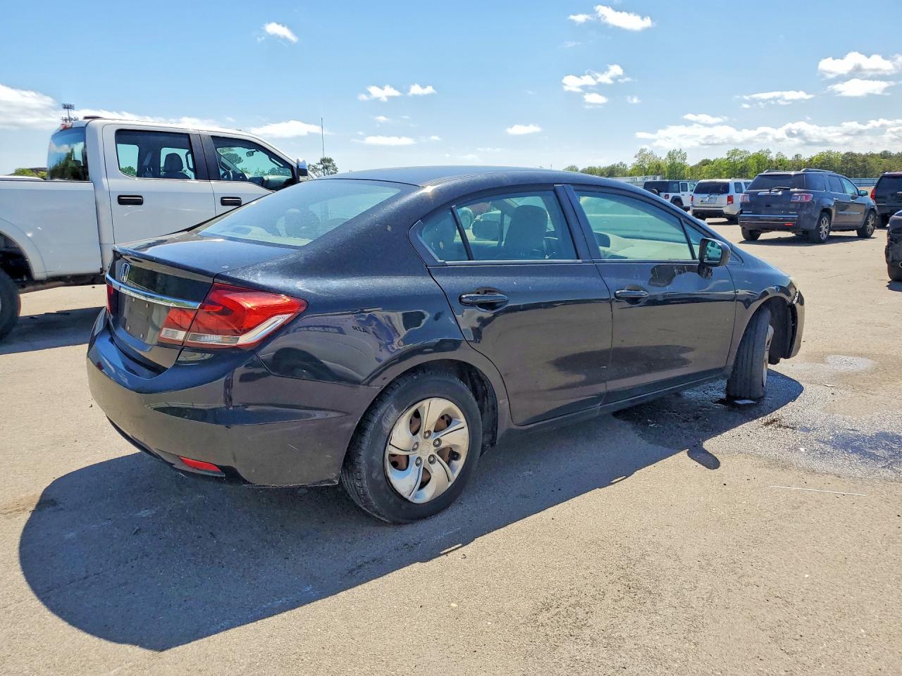 2014 Honda Civic Lx Черный vin: 2HGFB2F54EH554519