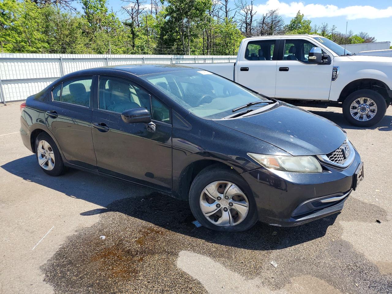 2014 Honda Civic Lx Черный vin: 2HGFB2F54EH554519