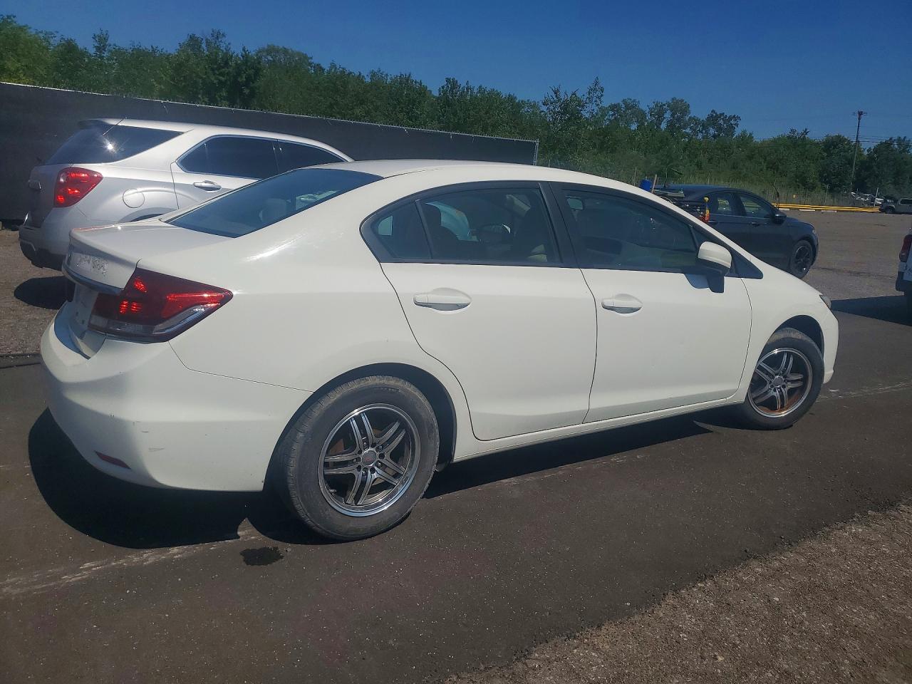 2014 Honda Civic Lx Белый vin: 2HGFB2F54EH557209
