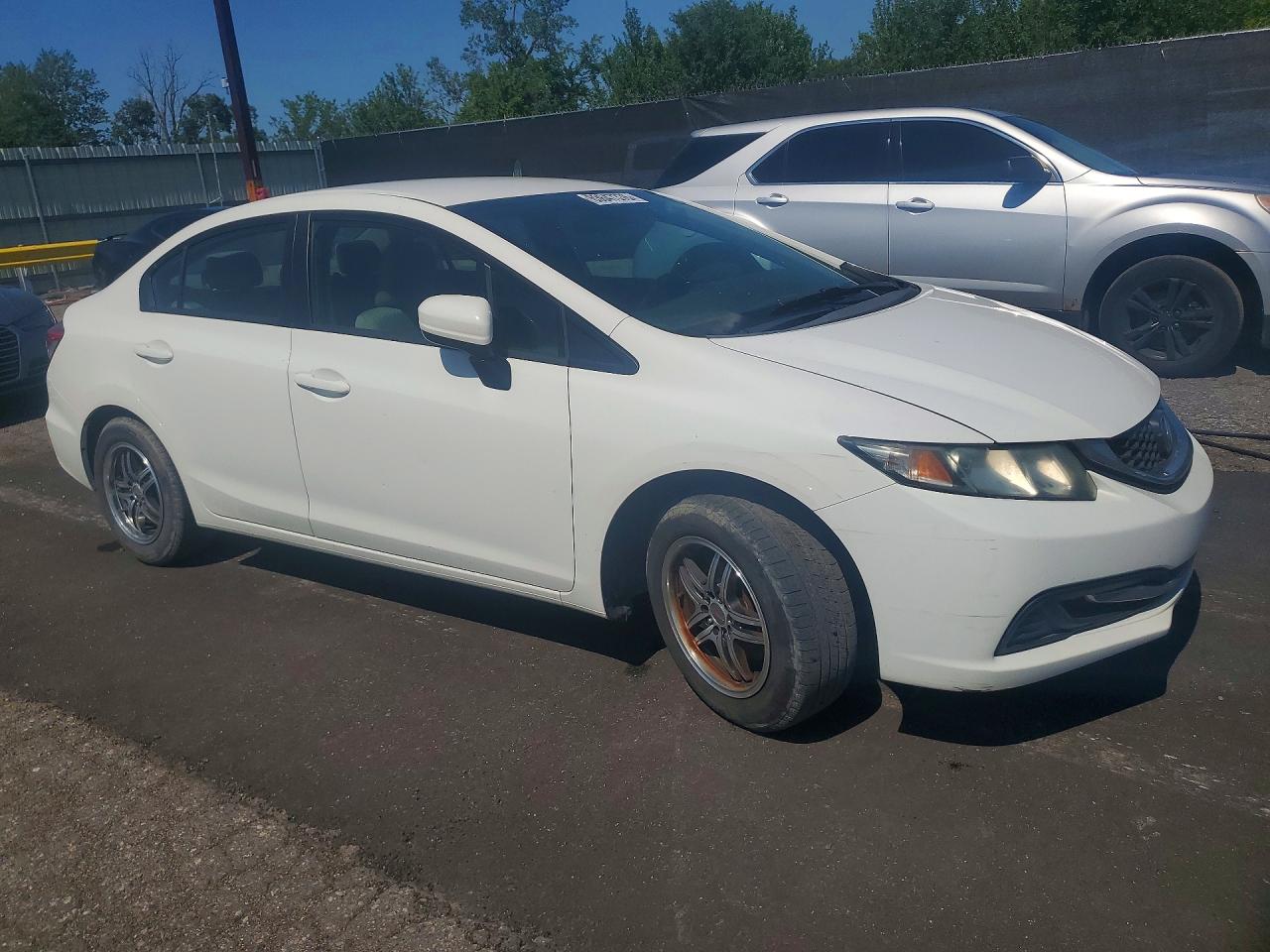 2014 Honda Civic Lx Белый vin: 2HGFB2F54EH557209