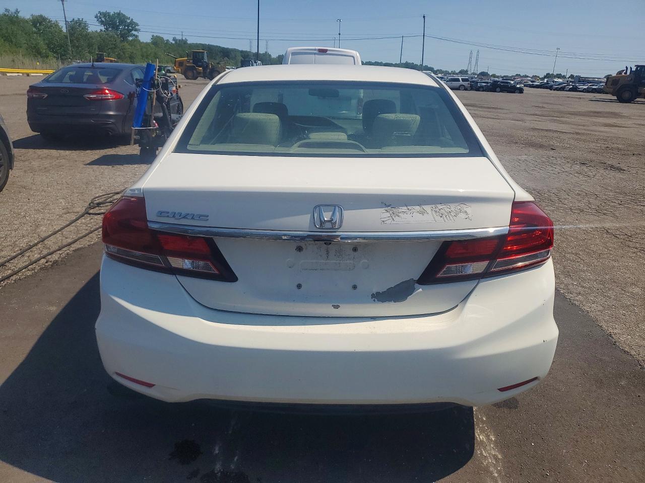 2014 Honda Civic Lx Белый vin: 2HGFB2F54EH557209
