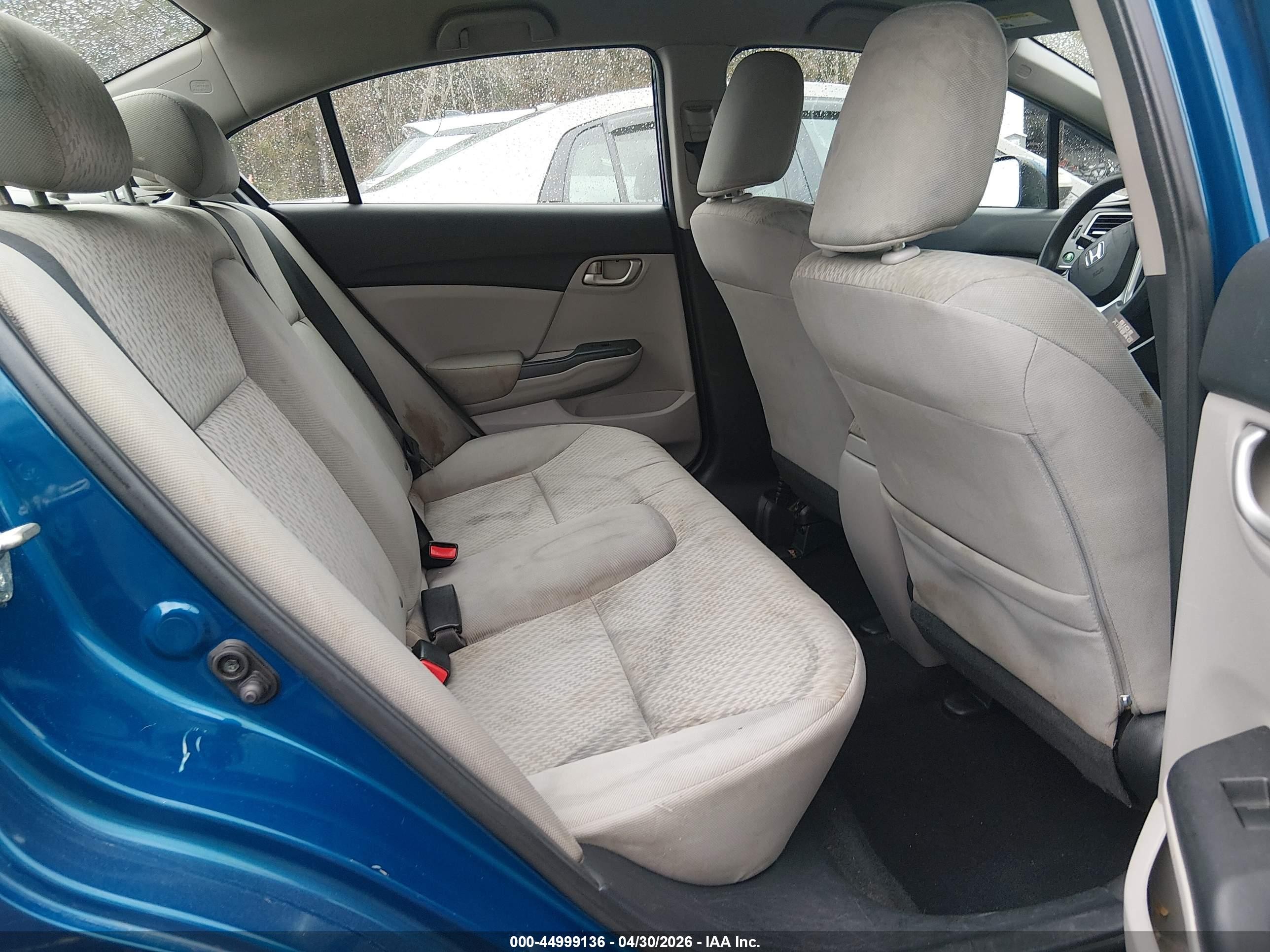 2014 Honda Civic Lx Blue vin: 2HGFB2F54EH557453