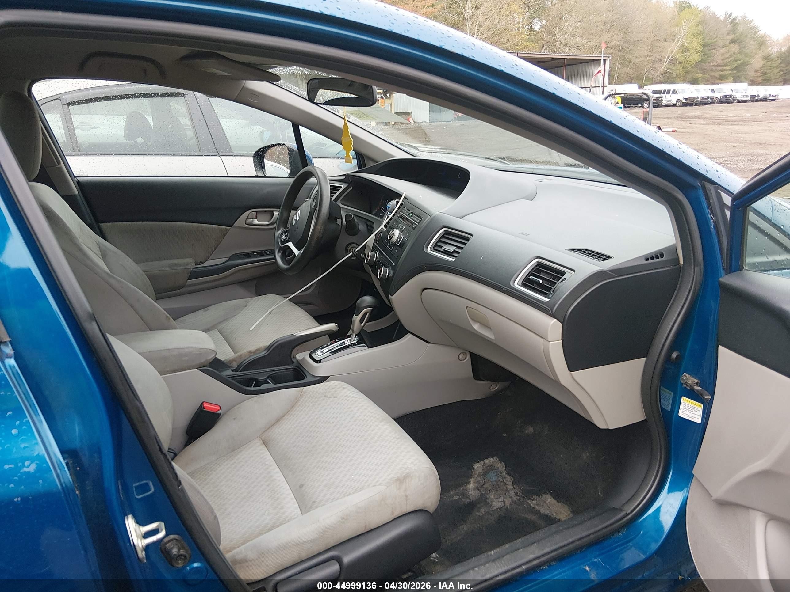 2014 Honda Civic Lx Blue vin: 2HGFB2F54EH557453