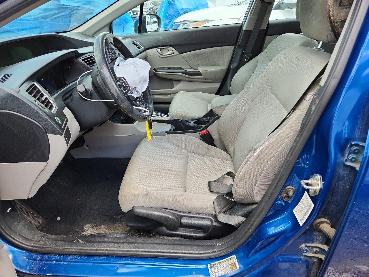 2014 Honda Civic Lx Blue vin: 2HGFB2F54EH558716