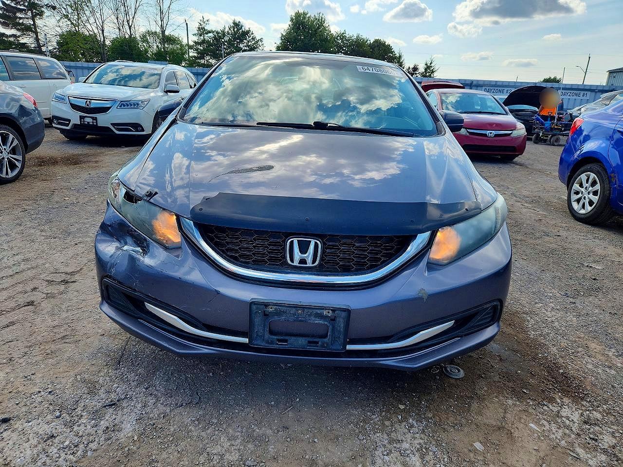 2015 Honda Civic Lx Серый vin: 2HGFB2F54FH012094