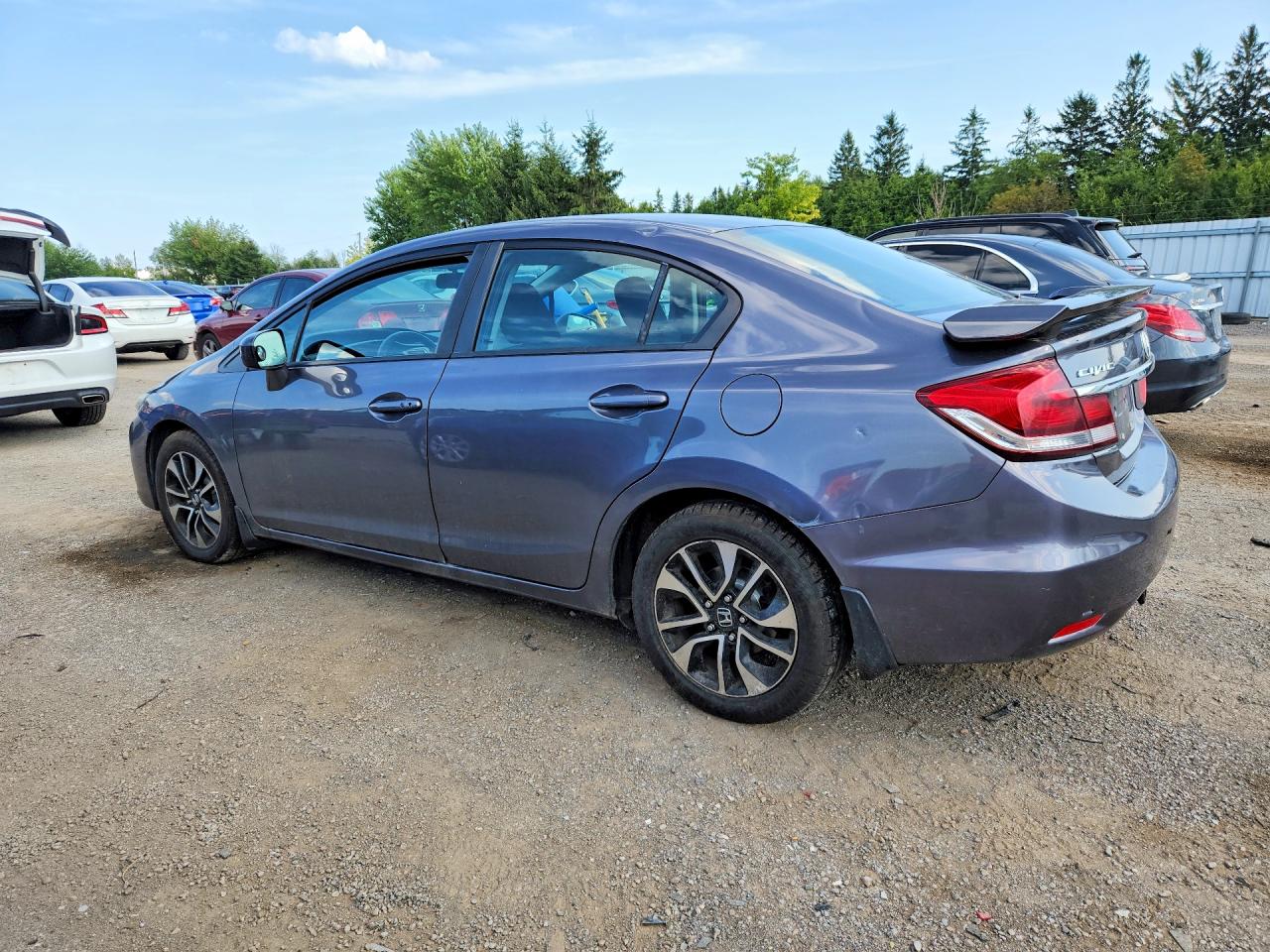 2015 Honda Civic Lx Серый vin: 2HGFB2F54FH012094
