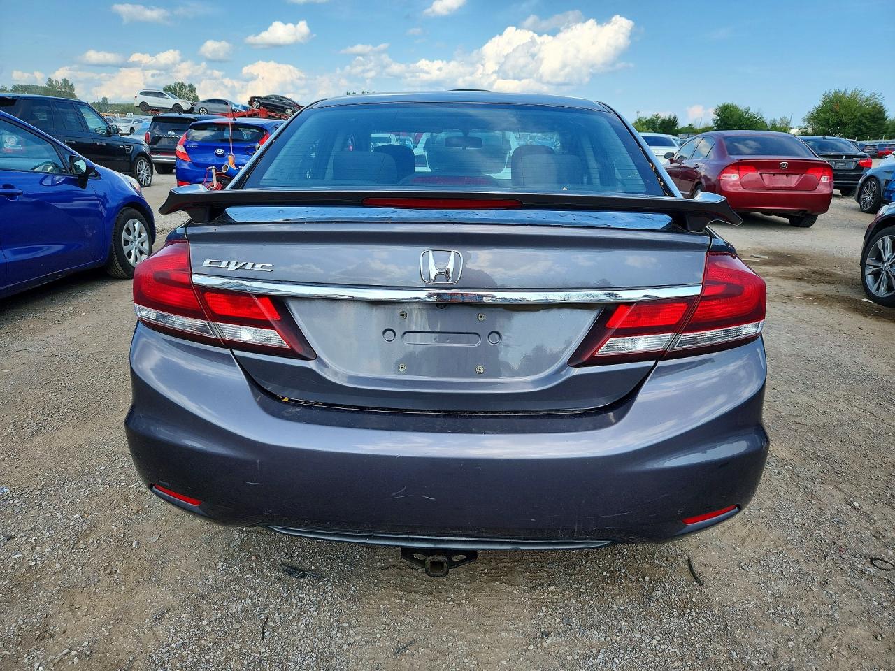 2015 Honda Civic Lx Серый vin: 2HGFB2F54FH012094