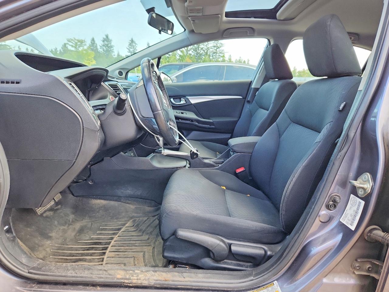 2015 Honda Civic Lx Серый vin: 2HGFB2F54FH012094