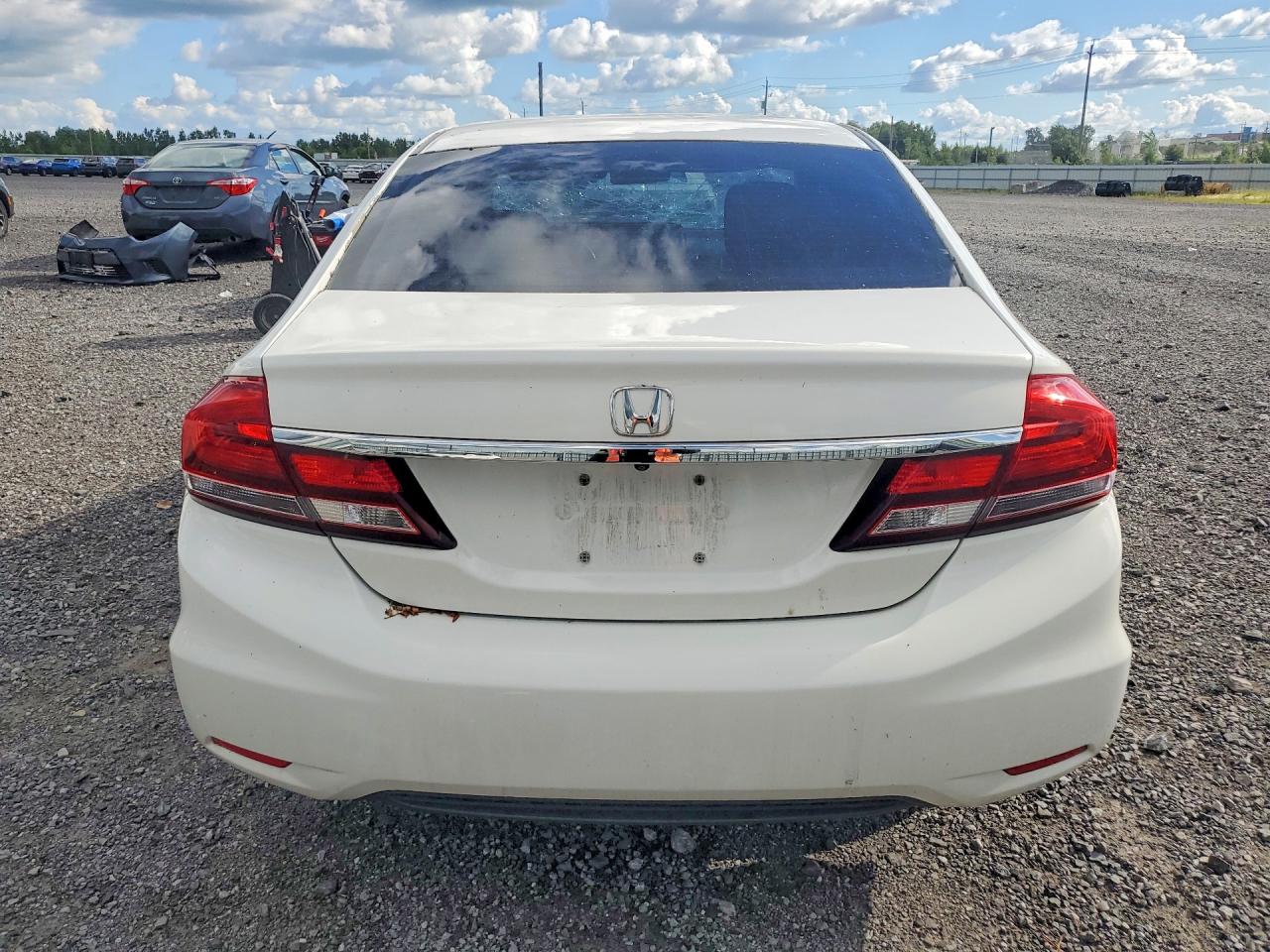 2015 Honda Civic Lx White vin: 2HGFB2F54FH025346