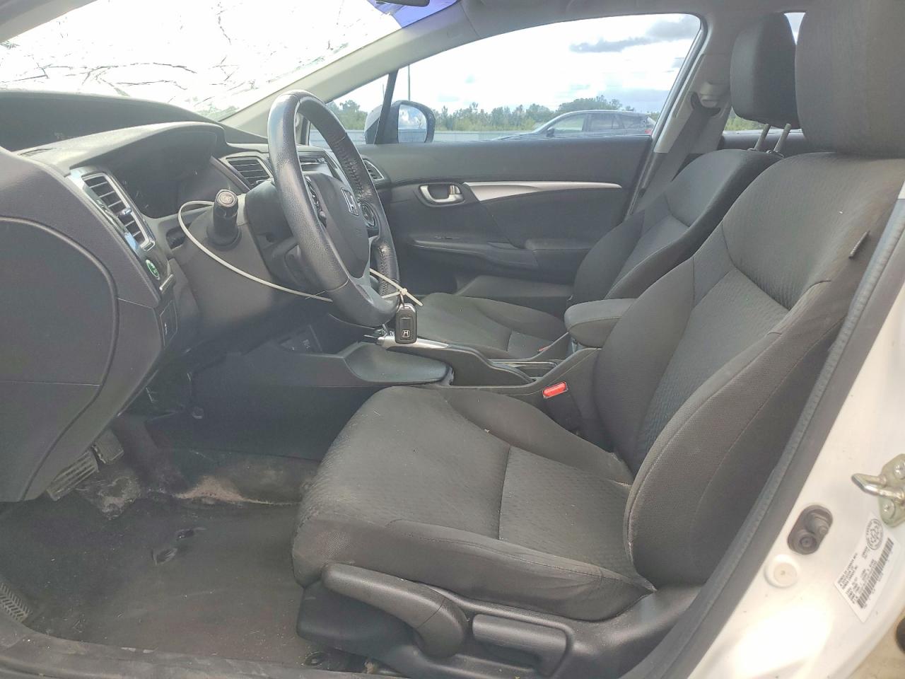2015 Honda Civic Lx White vin: 2HGFB2F54FH025346