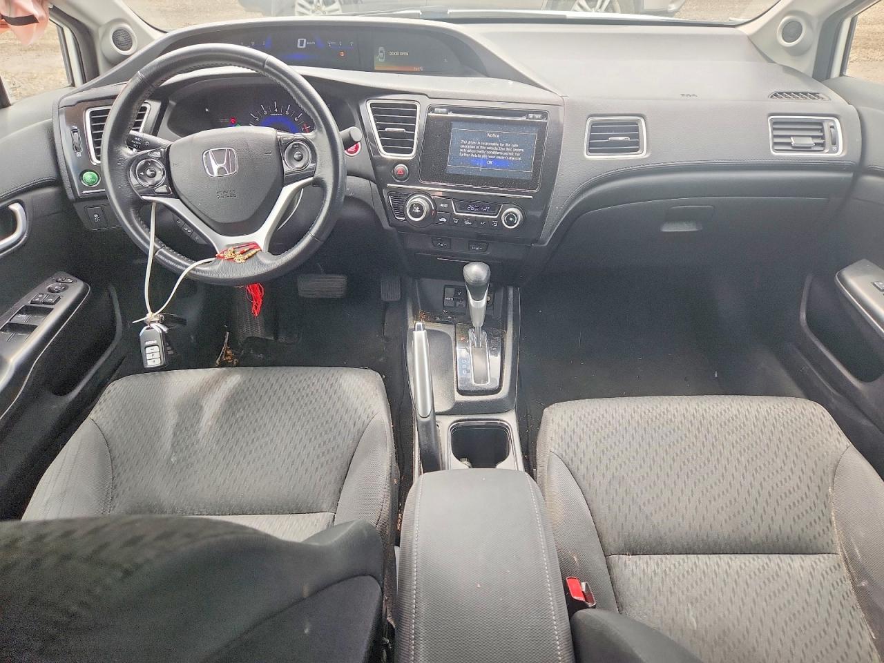 2015 Honda Civic Lx White vin: 2HGFB2F54FH027792