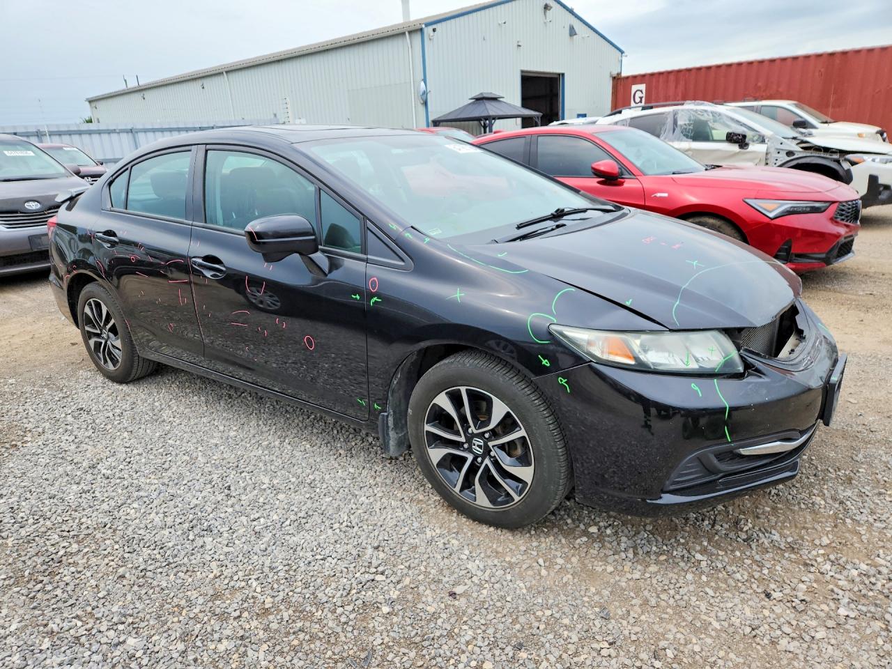 2015 Honda Civic Lx Black vin: 2HGFB2F54FH055933