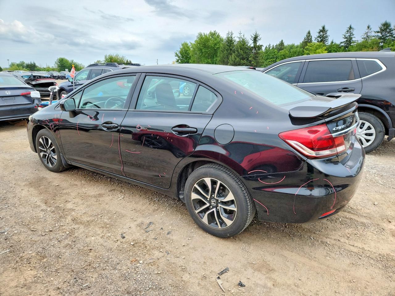 2015 Honda Civic Lx Black vin: 2HGFB2F54FH055933