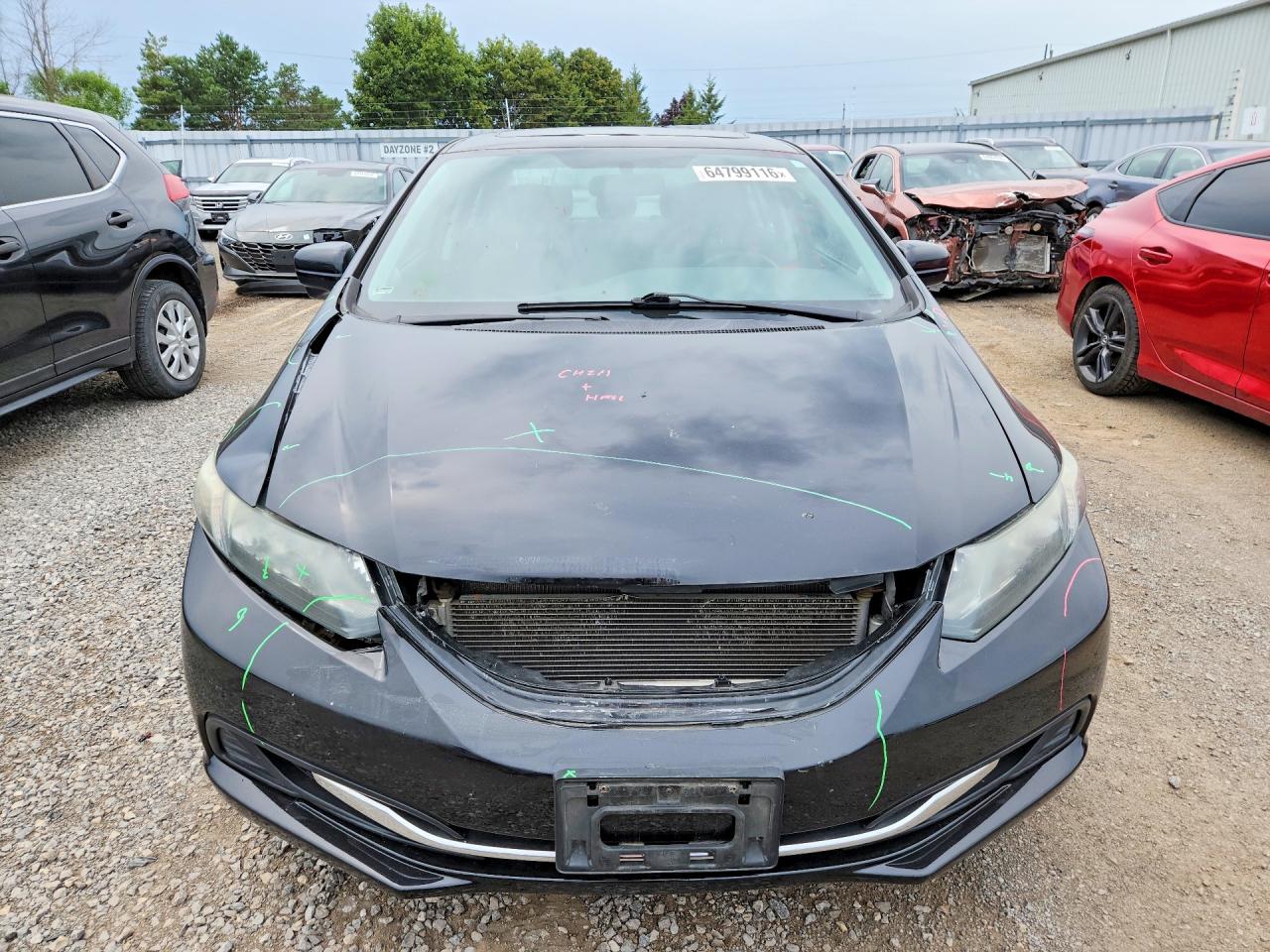 2015 Honda Civic Lx Black vin: 2HGFB2F54FH055933