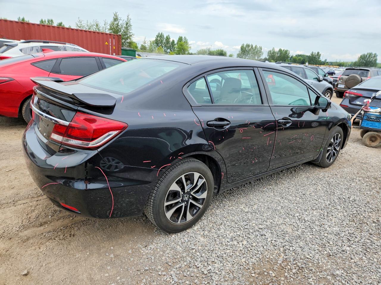2015 Honda Civic Lx Black vin: 2HGFB2F54FH055933