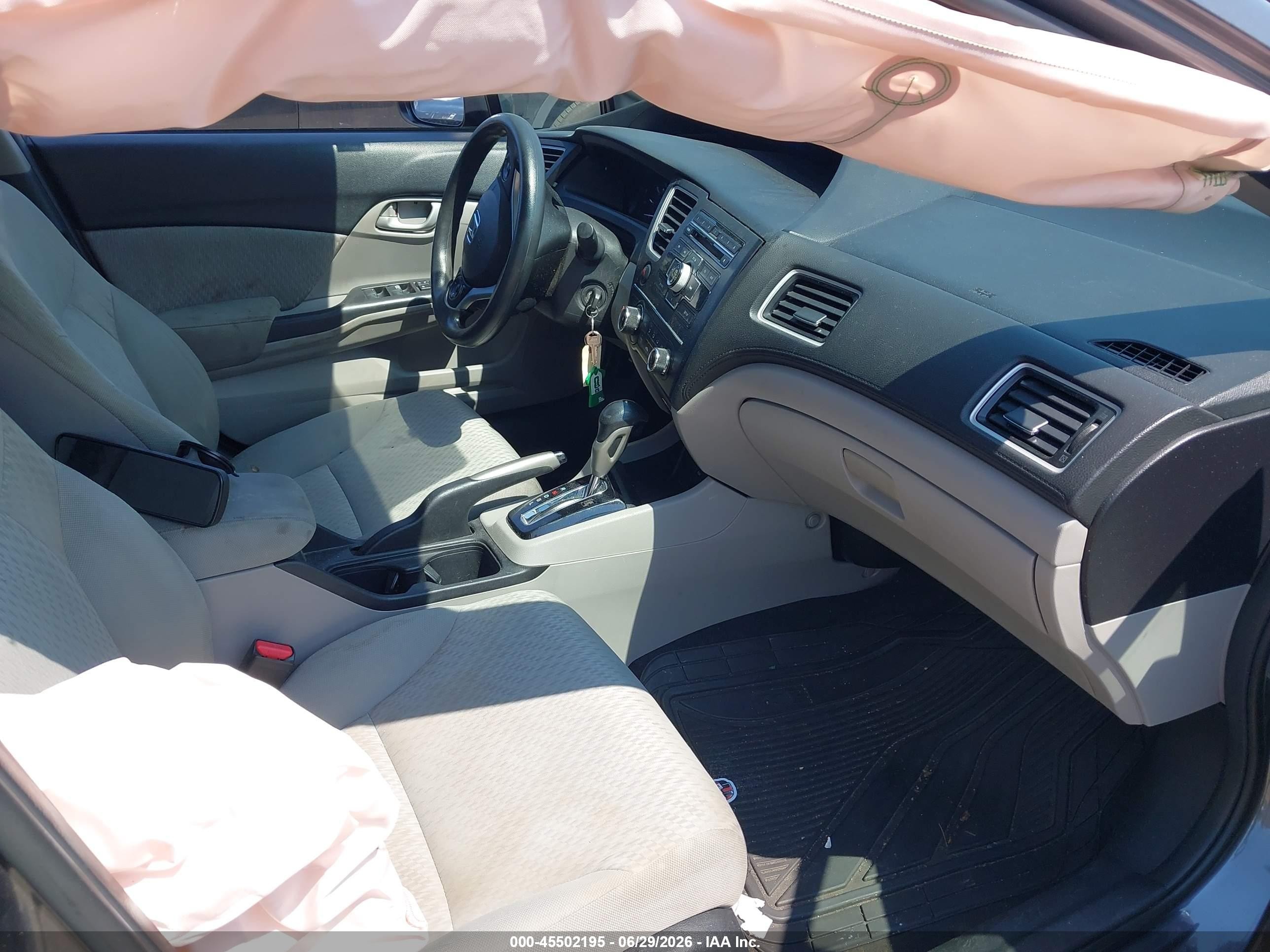 2015 Honda Civic Lx Gray vin: 2HGFB2F54FH509632