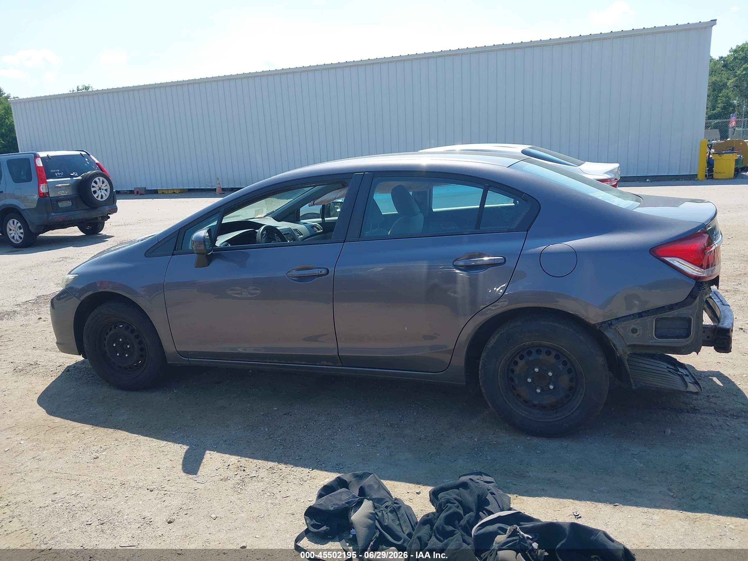 2015 Honda Civic Lx Gray vin: 2HGFB2F54FH509632