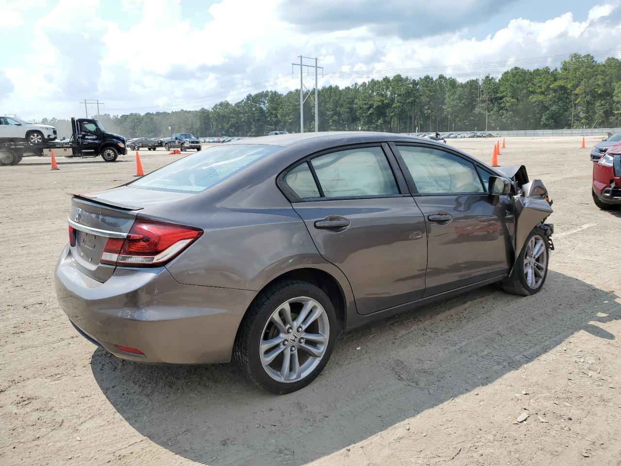 2015 Honda Civic Lx Brown vin: 2HGFB2F54FH510358