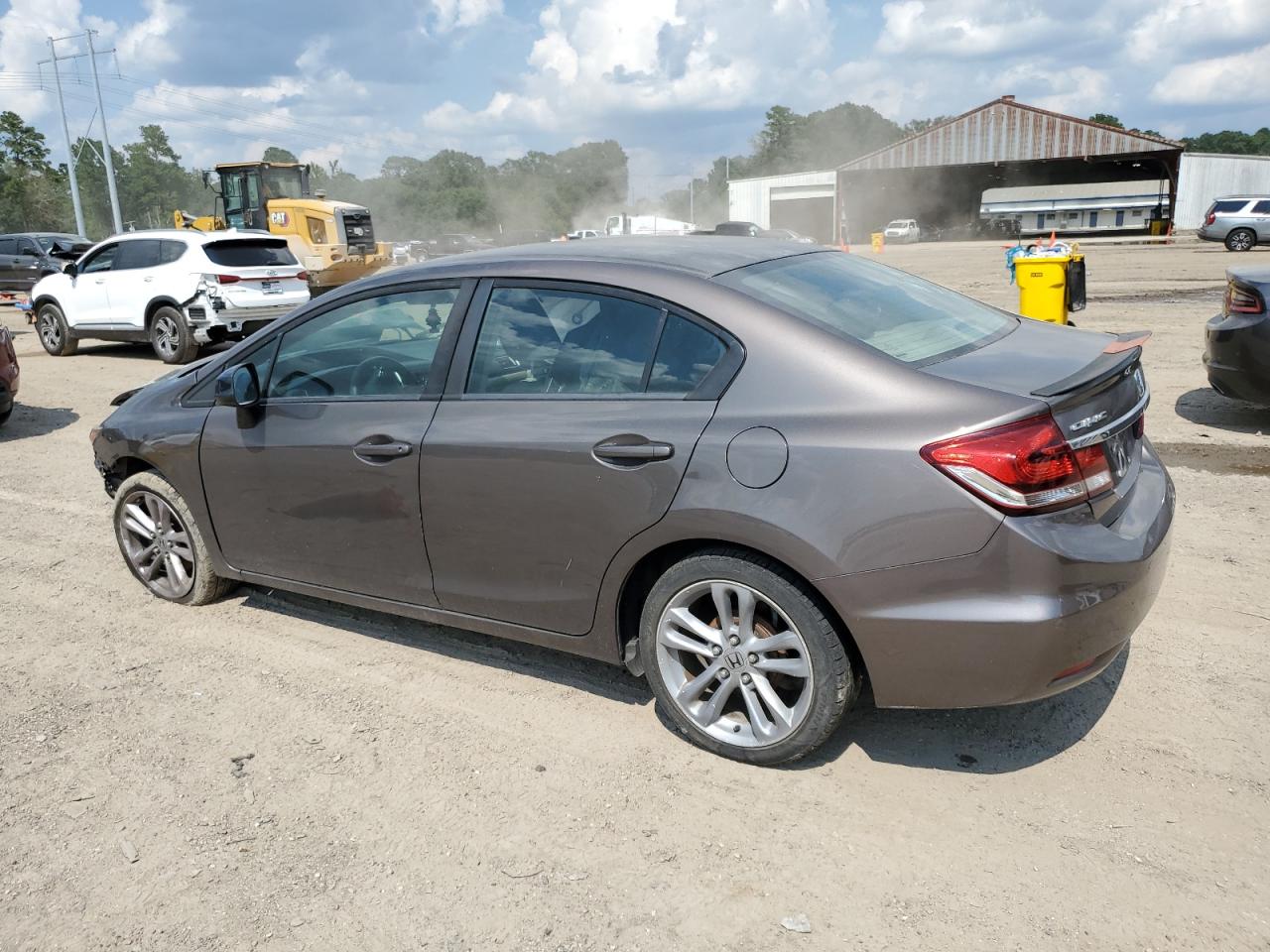 2015 Honda Civic Lx Brown vin: 2HGFB2F54FH510358