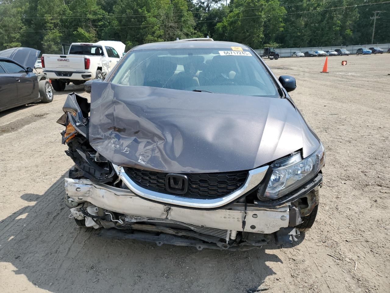2015 Honda Civic Lx Brown vin: 2HGFB2F54FH510358