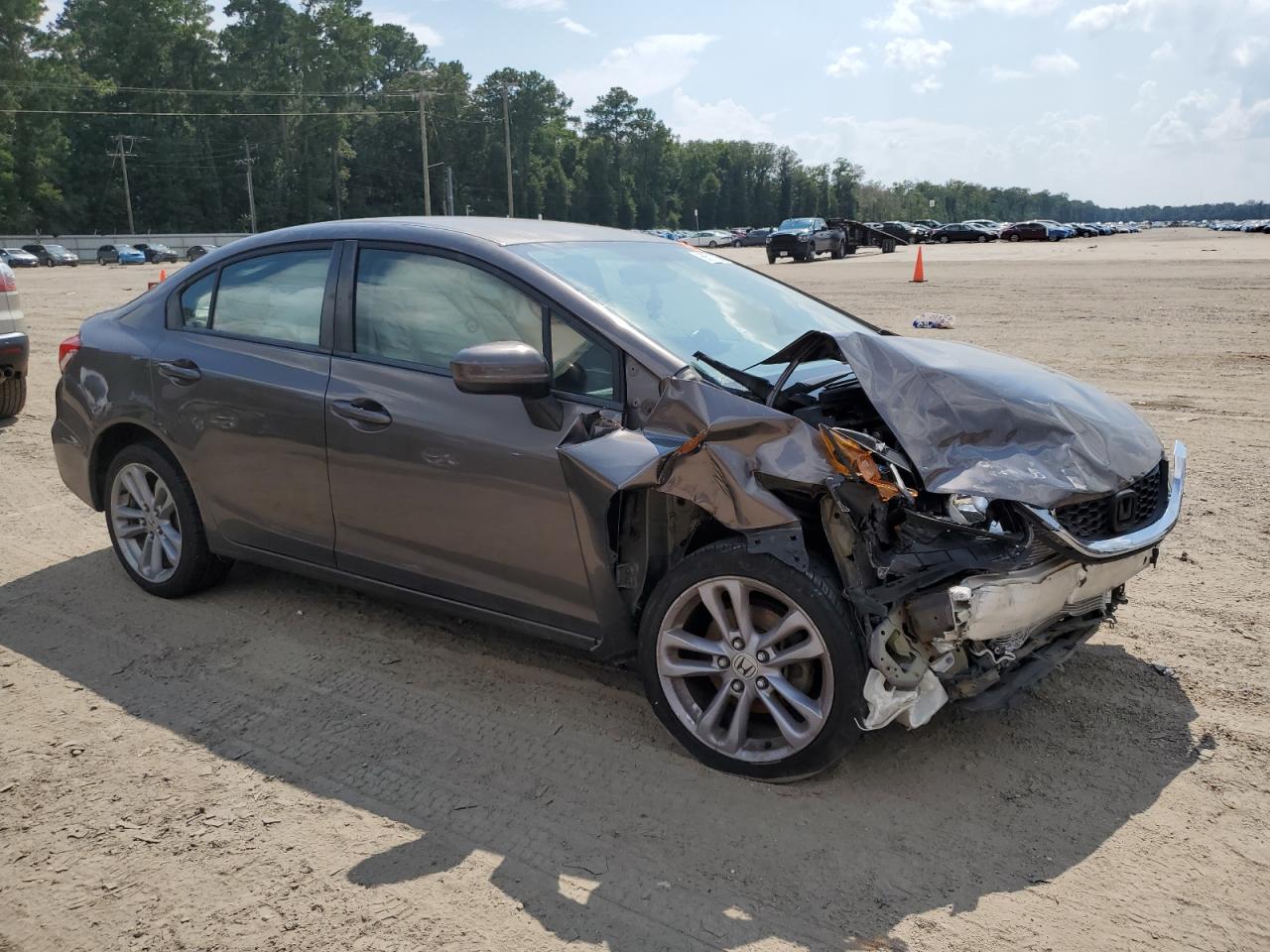 2015 Honda Civic Lx Brown vin: 2HGFB2F54FH510358
