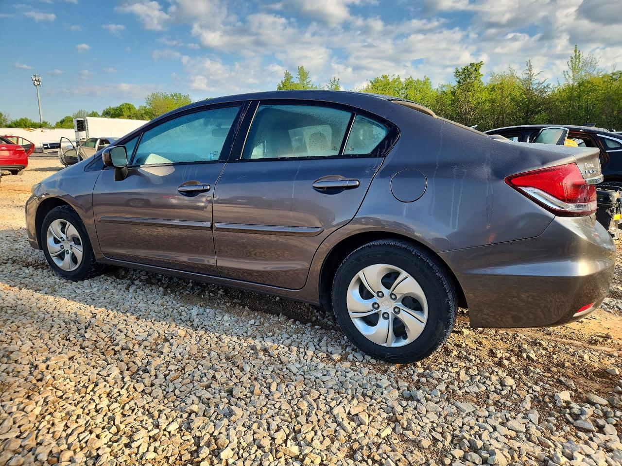 2015 Honda Civic Lx Gray vin: 2HGFB2F54FH510408