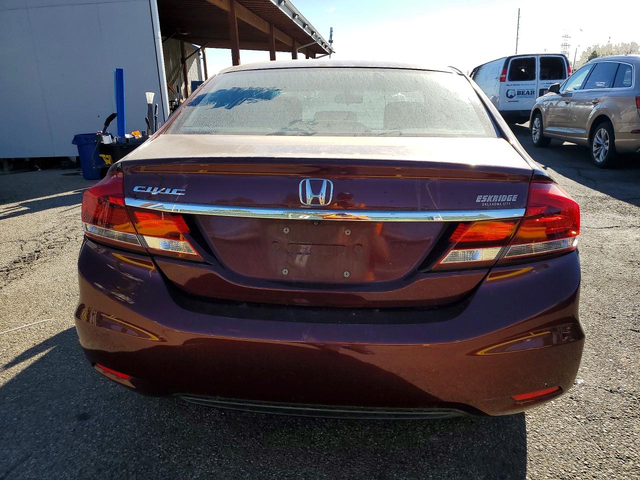 2015 Honda Civic Lx Темно-бордовый vin: 2HGFB2F54FH521019