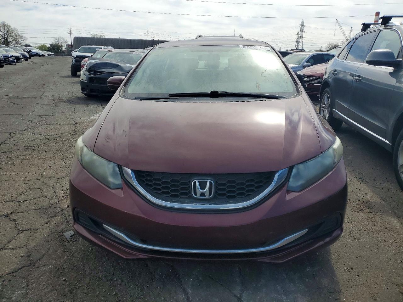2015 Honda Civic Lx Темно-бордовый vin: 2HGFB2F54FH521019