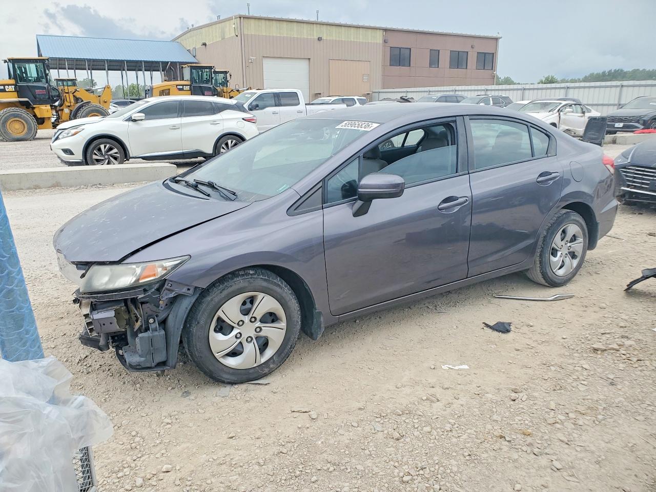 2015 Honda Civic Lx Gray vin: 2HGFB2F54FH521618