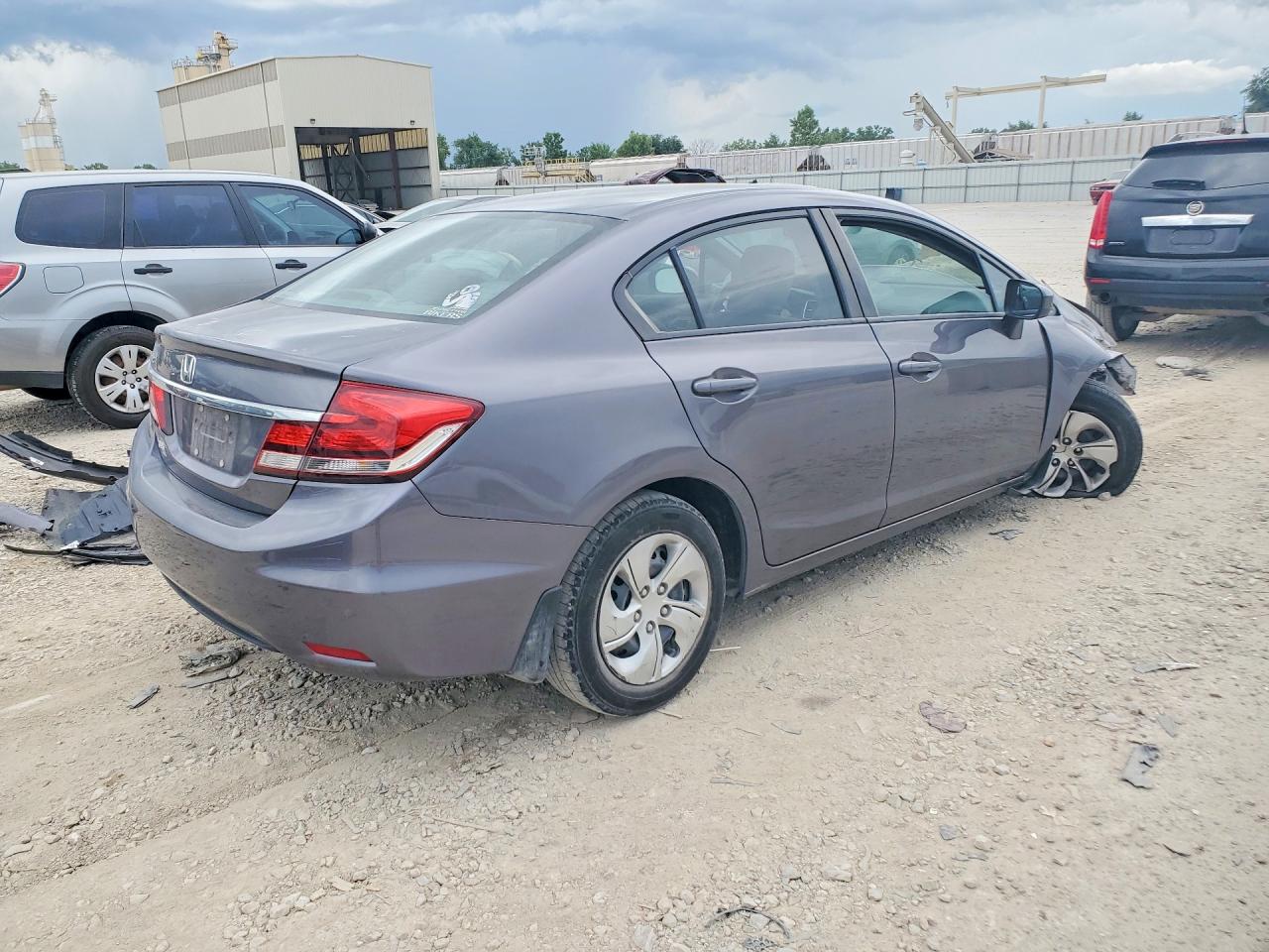 2015 Honda Civic Lx Gray vin: 2HGFB2F54FH521618