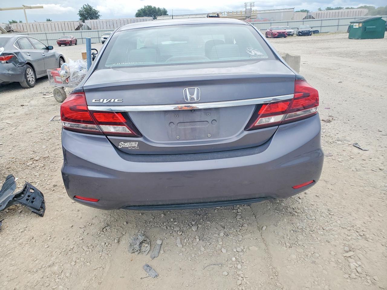2015 Honda Civic Lx Gray vin: 2HGFB2F54FH521618