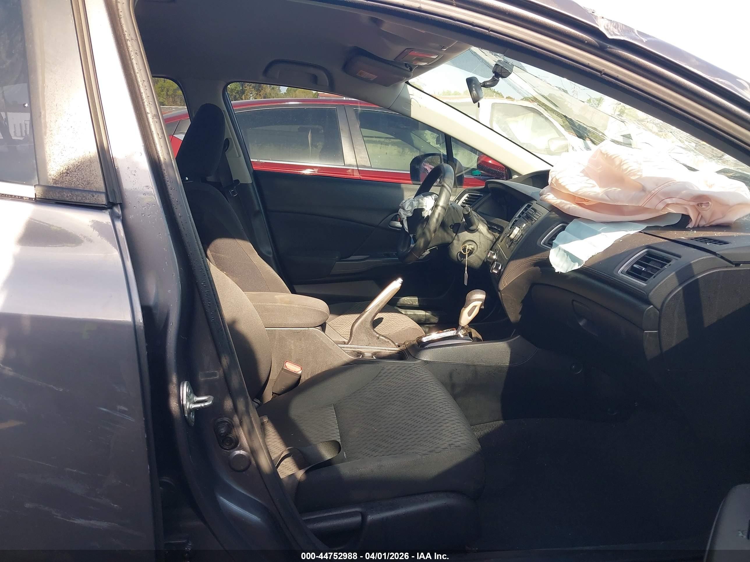 2015 Honda Civic Lx Gray vin: 2HGFB2F54FH523630