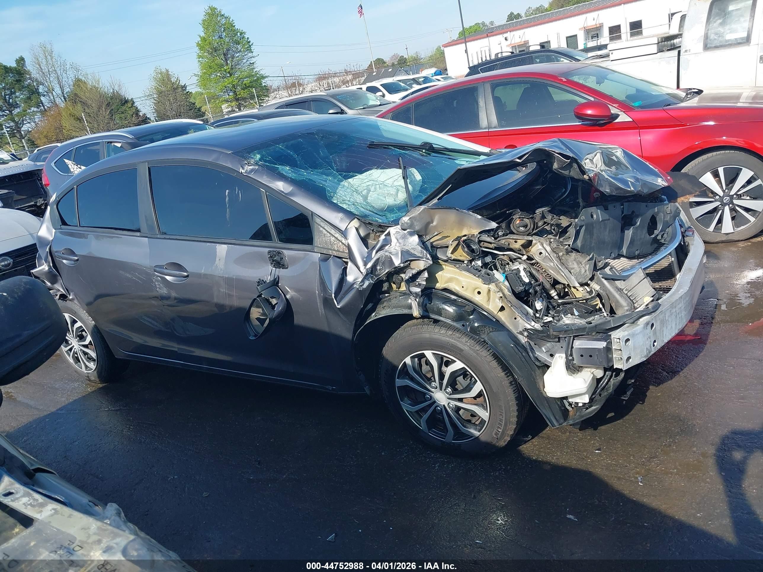 2015 Honda Civic Lx Gray vin: 2HGFB2F54FH523630
