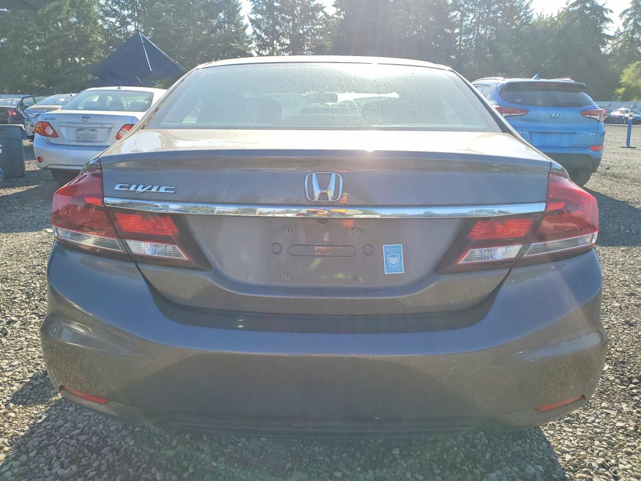 2015 Honda Civic Lx Gray vin: 2HGFB2F54FH537611
