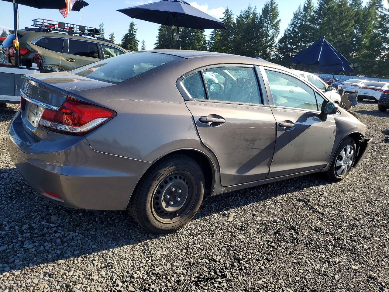 2015 Honda Civic Lx Gray vin: 2HGFB2F54FH537611