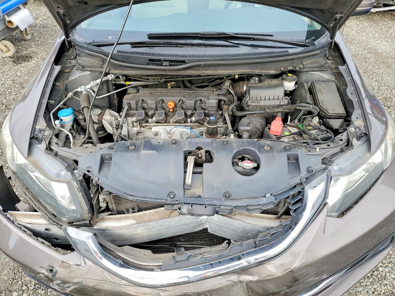 2015 Honda Civic Lx Gray vin: 2HGFB2F54FH537611