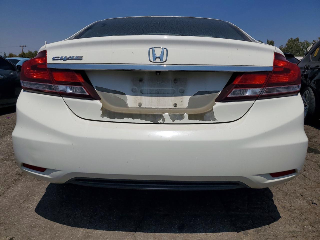 2015 Honda Civic Lx White vin: 2HGFB2F54FH546731