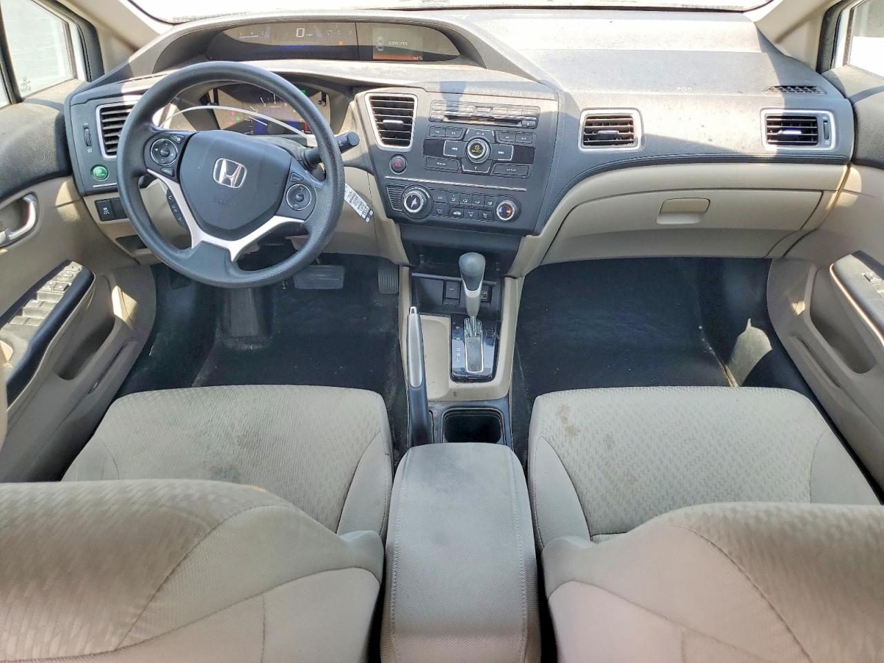 2015 Honda Civic Lx White vin: 2HGFB2F54FH546731