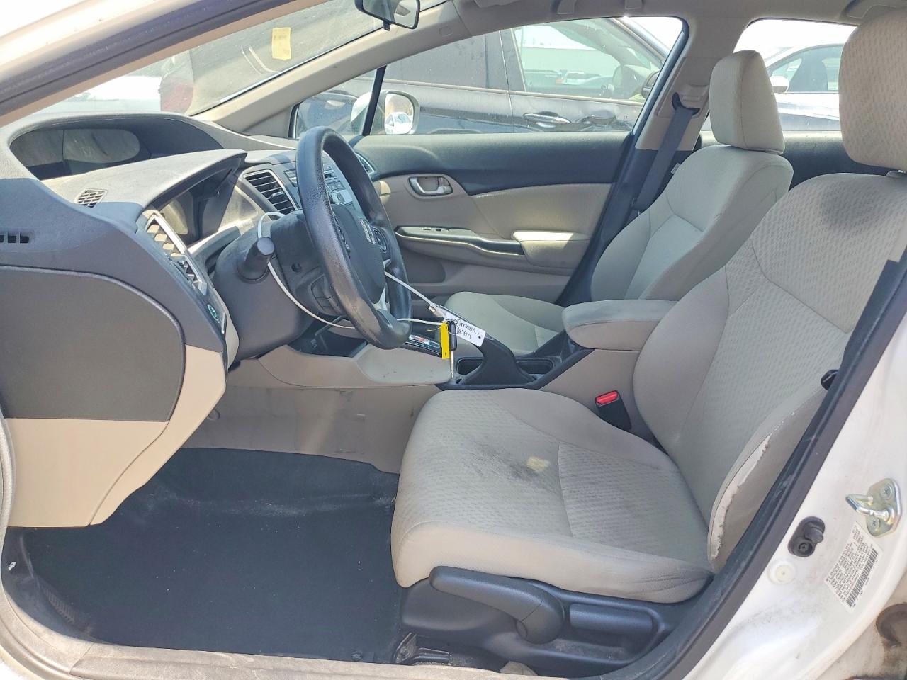 2015 Honda Civic Lx White vin: 2HGFB2F54FH546731