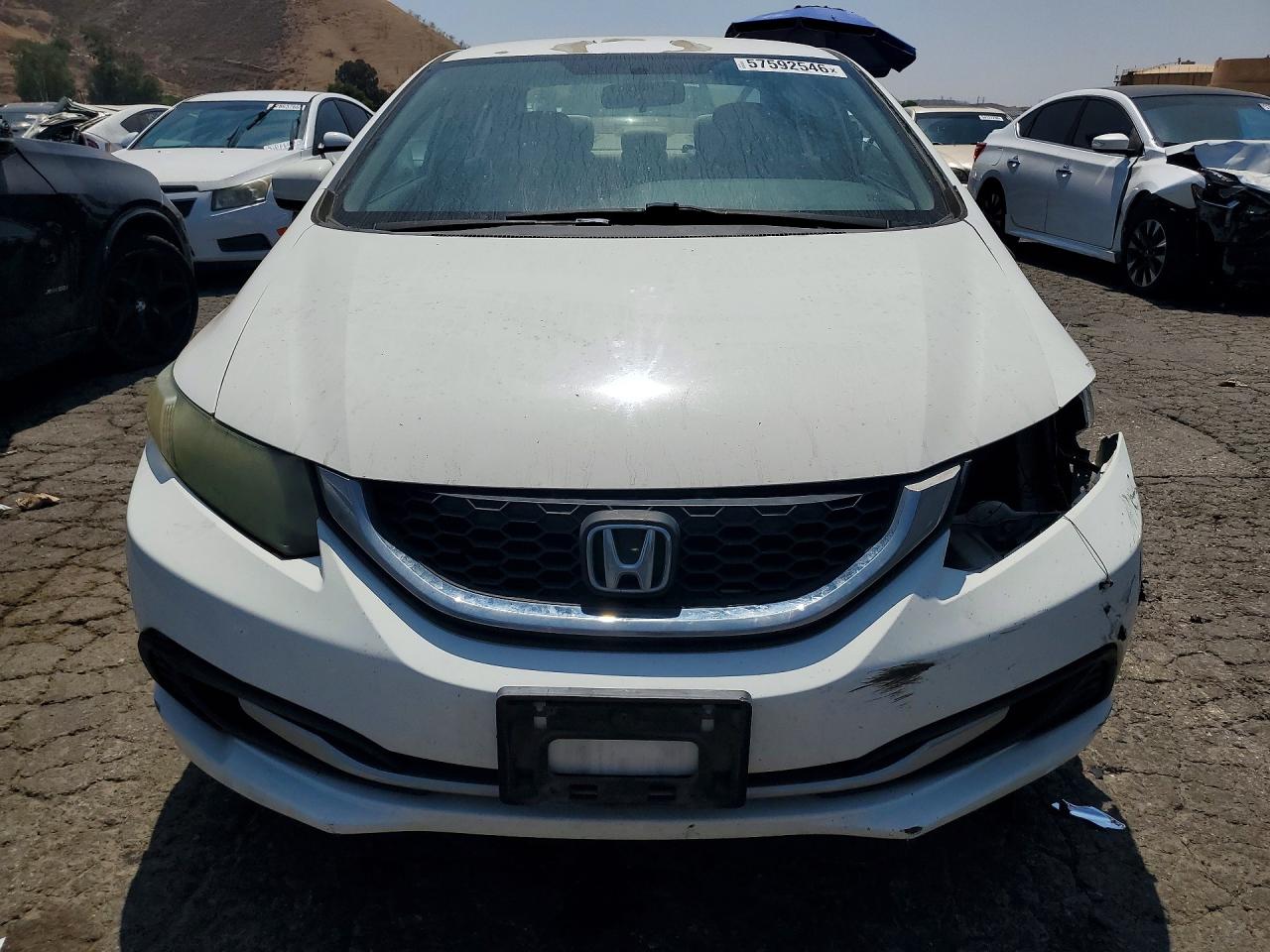 2015 Honda Civic Lx White vin: 2HGFB2F54FH546731