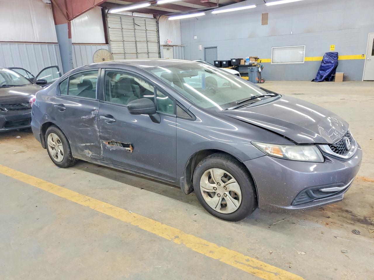 2015 Honda Civic Lx Gray vin: 2HGFB2F54FH552559