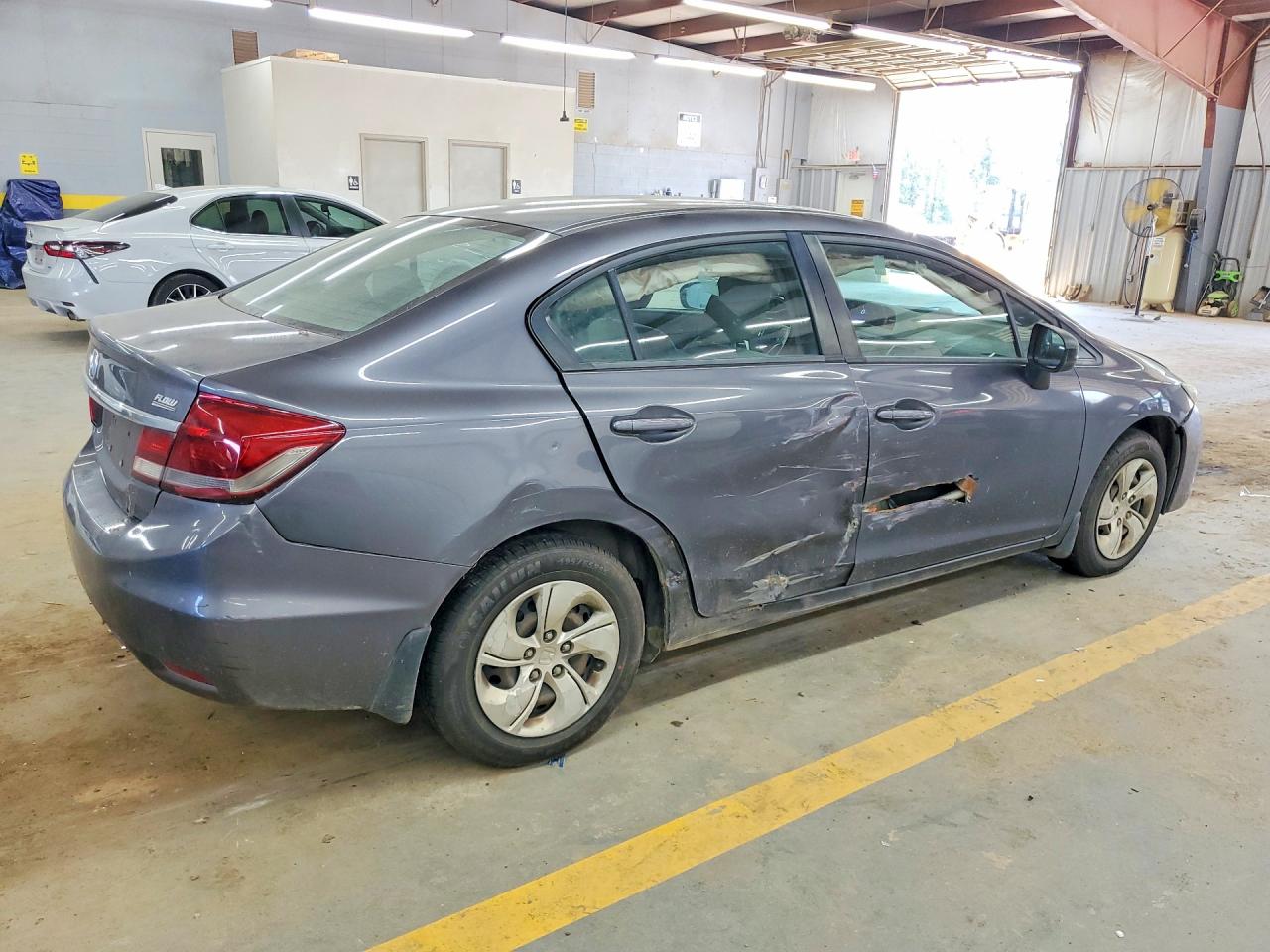 2015 Honda Civic Lx Gray vin: 2HGFB2F54FH552559