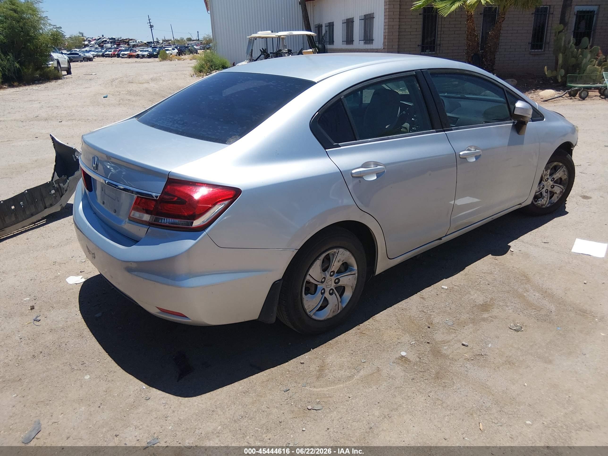 2015 Honda Civic Lx Silver vin: 2HGFB2F54FH553470