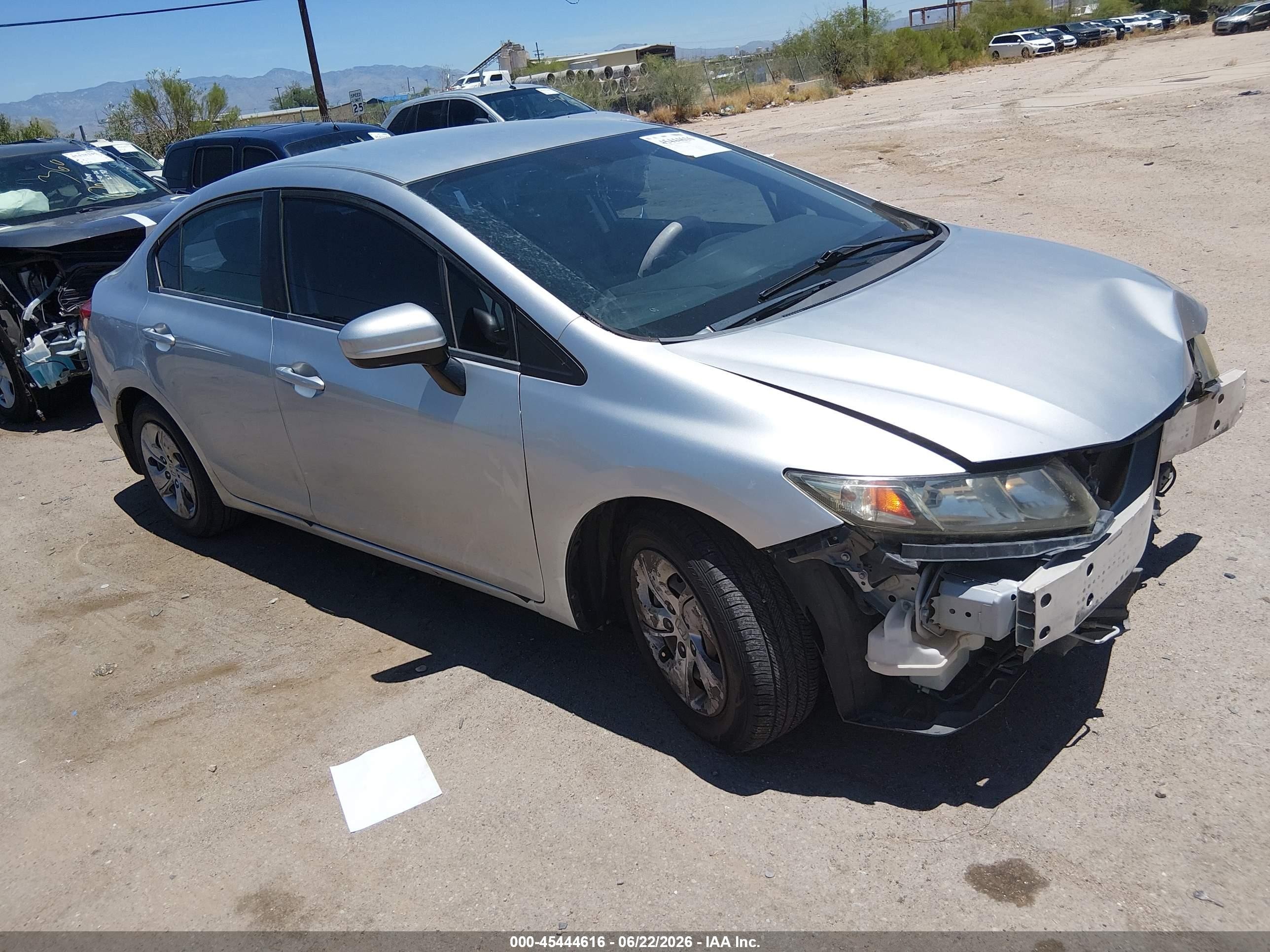 2015 Honda Civic Lx Silver vin: 2HGFB2F54FH553470