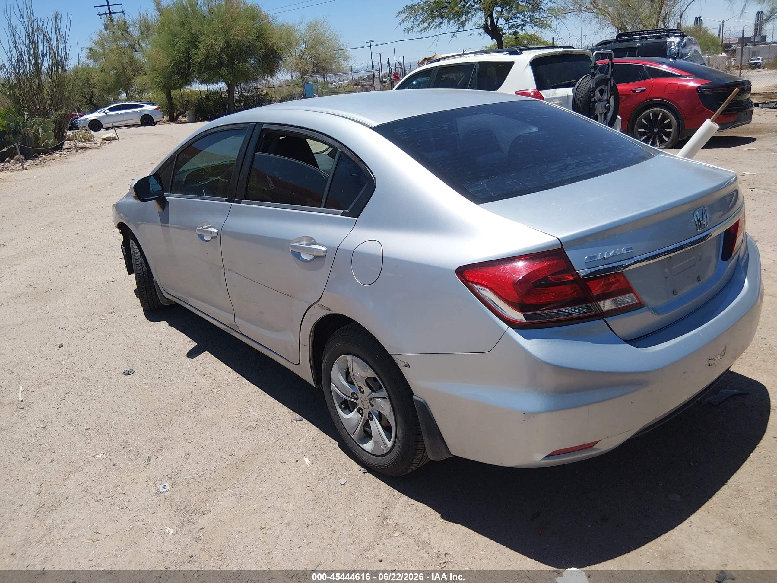 2015 Honda Civic Lx Silver vin: 2HGFB2F54FH553470