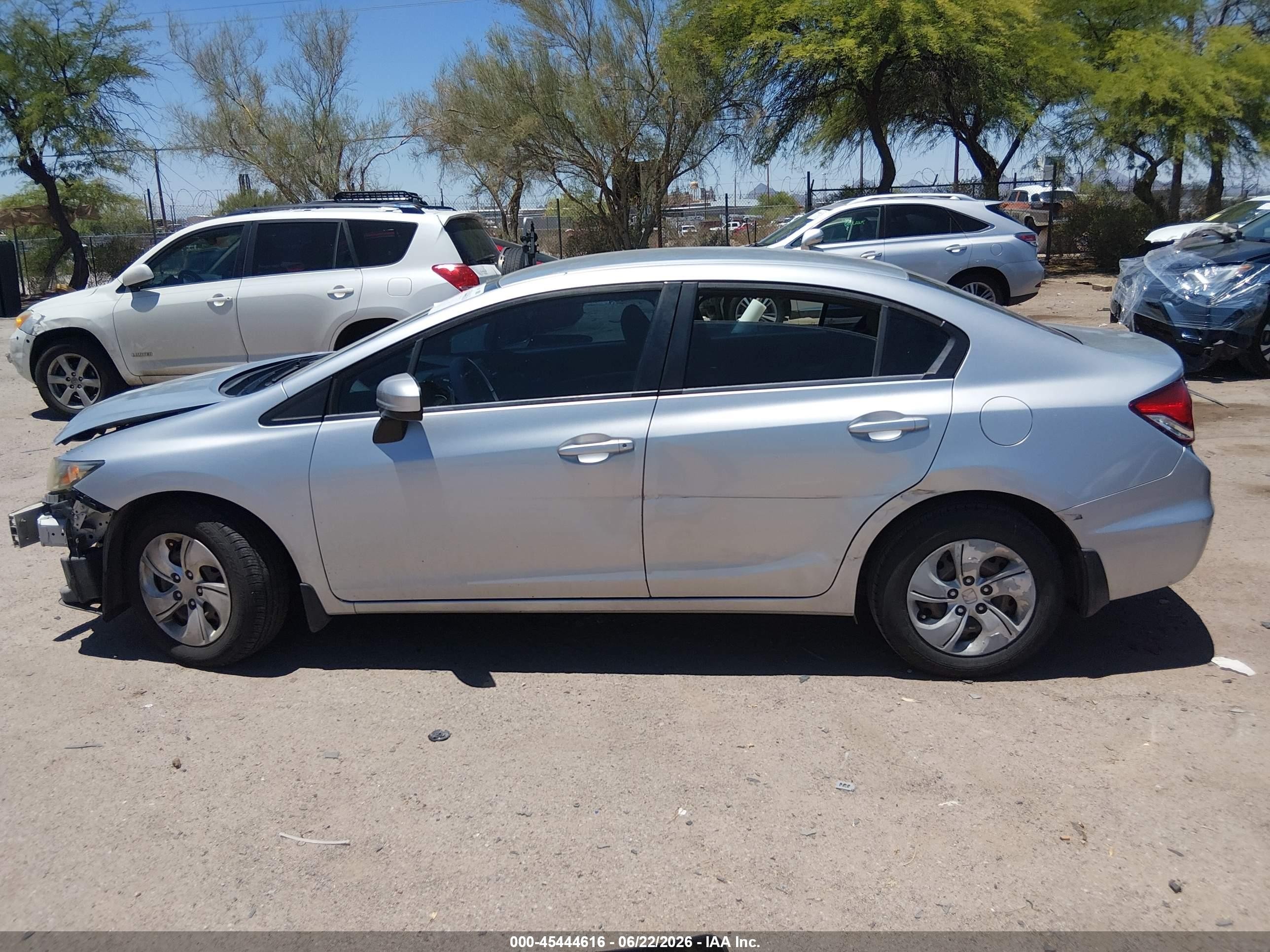 2015 Honda Civic Lx Silver vin: 2HGFB2F54FH553470