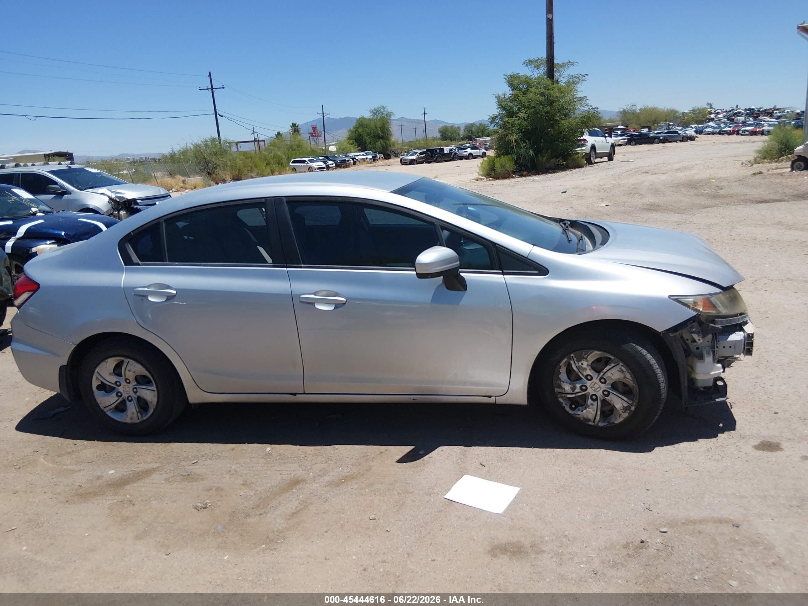 2015 Honda Civic Lx Silver vin: 2HGFB2F54FH553470